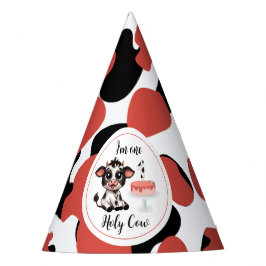 niedliche Kuh ein erster Geburtstag Partyhütchen