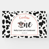 niedliche Kuh feiern wir Banner (Horizontal)