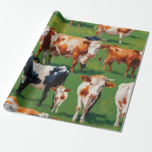 Niedliche Kuh Geschenkpapier