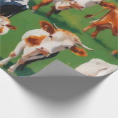 Niedliche Kuh Geschenkpapier (Ecke)