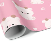 Niedliche Kuh Geschenkpapier (Rolleneckpunkt)