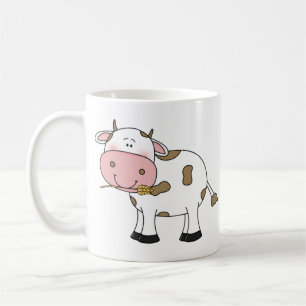 Niedliche Kuh-Gestaltung Schöne Zuchttierkunst Kaffeetasse