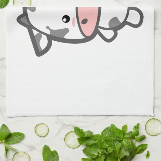 Niedliche Kuh Handtuch (Gefaltet)