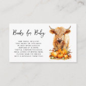 Niedliche Kuh-Herbstkantbücher für Baby Begleitkarte (Vorderseite)