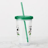 Niedliche Kuh in Cartoon-Abbildung Acryltrinkbecher (Links)