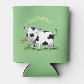 Niedliche Kuh in Cartoon-Abbildung Dosenkühler (Vorderseite)