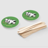 Niedliche Kuh in Cartoon-Abbildung Fächer (Non-assembled)