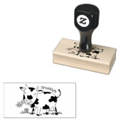 Niedliche Kuh in Cartoon-Abbildung Gummistempel (Stempel)