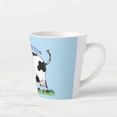 Niedliche Kuh in Cartoon-Abbildung Milchtasse (Rechts)