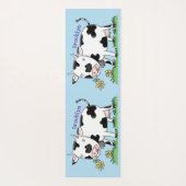 Niedliche Kuh in Cartoon-Abbildung Yogamatte (Rückseite)