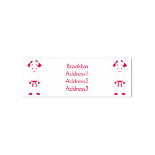 Niedliche Kuh in Kung Fu Anzug Cartoon Permastempel
