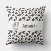 Niedliche Kuh Kalb Spots Kissen Kissen (Vorderseite)