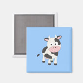 Niedliche Kuh Magnet (Vorderseite/Rückseite)