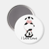 Niedliche Kuh Magnet (Vorderseite/Rückseite)