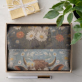 Niedliche Kuh mit dunklen Blume Seidenpapier (Geschenk)