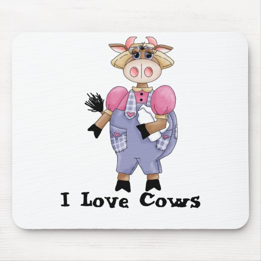 Niedliche Kuh Mousepad (Vorne)