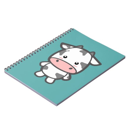 Niedliche Kuh Notizblock (Linke Seite)
