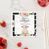 Niedliche Kuh Personalisierter Papiere Napkin Serviette (Beispiel)