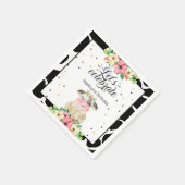 Niedliche Kuh Personalisierter Papiere Napkin Serviette (Ecke)
