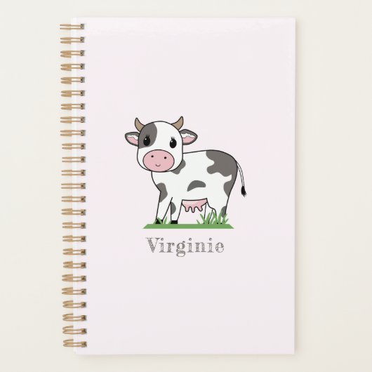 Niedliche Kuh Rosa Plane Planer (Vorderseite)