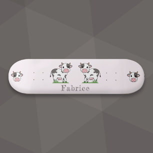 Niedliche Kuh Rosa Skateboard
