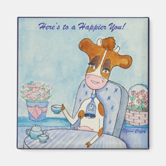 Niedliche Kuh Ruthie-Moo Magnet (Vorne)