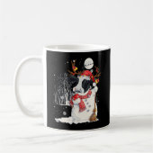 Niedliche Kuh Snowcow Weihnachtskuh Schneemann Win Kaffeetasse (Links)