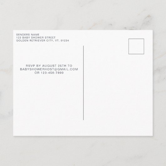 Niedliche Kuh Sonnenblumen Moderne, einfache Farm Einladungspostkarte (Rückseite)