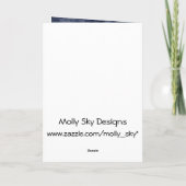 Niedliche Kuh sprang über das MondHalloween Karte (Rückseite)