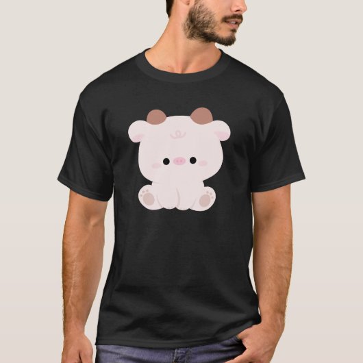 Niedliche Kuh T-Shirt (Vorderseite)