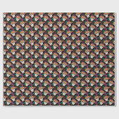 Niedliche Kuh: Vintages kindisch Muster Geschenkpapier (Flach)