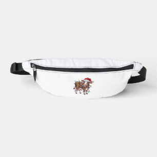 Niedliche Kuh Weihnachtsleuchte Rentiere Weihnacht Bauchtasche
