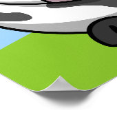 Niedliche Kuhausdruck Poster (Ecke)