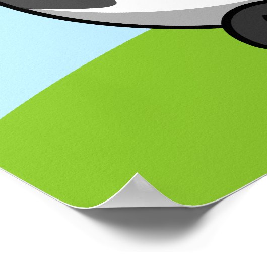 Niedliche Kuhausdruck Poster (Ecke)