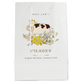 Niedliche Kuhblütenfarm Jegliche Altersklassen Geb Mittlere Geschenktüte (Rückseite)