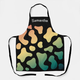 Niedliche Kuhdruckfarben - kundenspezifische Schür Schürze
