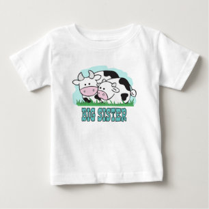 Niedliche Kühe Big Sister Baby T-shirt