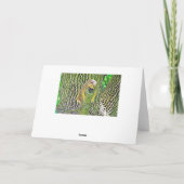 Niedliche Kühe Nur Sprichwort Hi-Card in Touch Beh Karte (Rückseite)