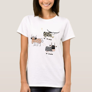 Niedliche Kühe und landwirtschaftliches Gefühl T-Shirt