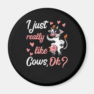 Niedliche Kuhfarm Rantier Magnet