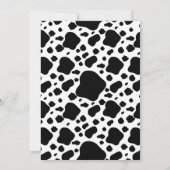 Niedliche Kuhfarm Thema Kinderdusche Einladung (Rückseite)