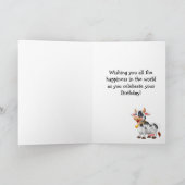 niedliche KuhGeburtstagskarte Karte (Innenseite)
