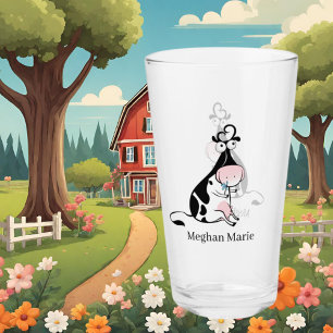 niedliche Kuhliebhaber geben Namen Glas