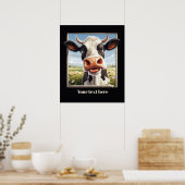 Niedliche Kuhliebhaber Poster (Küche)