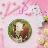 Niedliche Kuhpapierplatte Pappteller (Party)