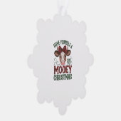 Niedliche Kuhweihe Ornament Karte (Rechts)