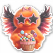 Niedliche Küken Aufkleber (Vorderseite)