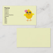 Niedliche Küken-Geschäfts-Karte Visitenkarte (Vorne/Hinten)