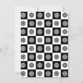 Niedliche kundenspezifische einladung (Rückseite)