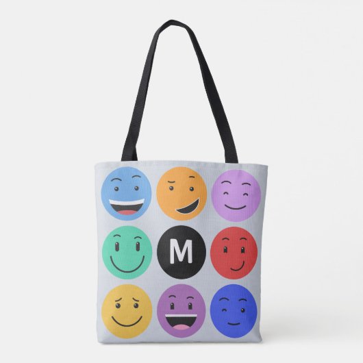 Niedliche kundenspezifische Monogramm-Säcke Tasche (Rückseite)